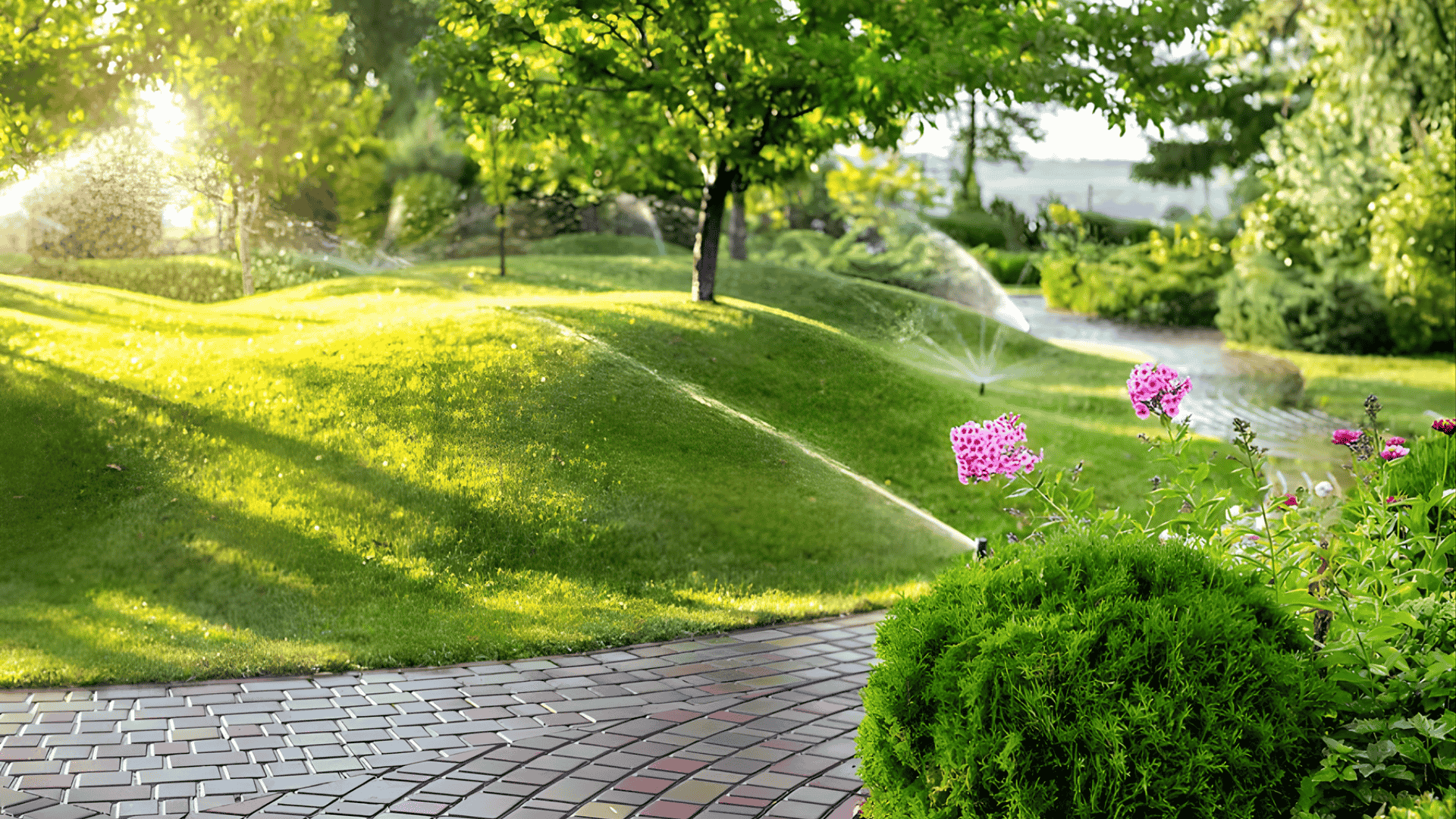 Professional landscaper inspecting grass health and soil moisture levels during routine service in Forsyth, GA